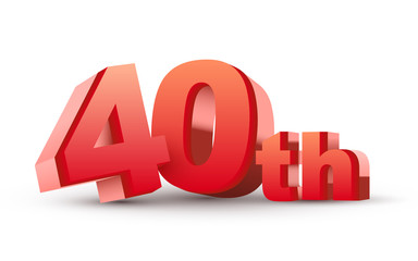 3d anniversary, 40th