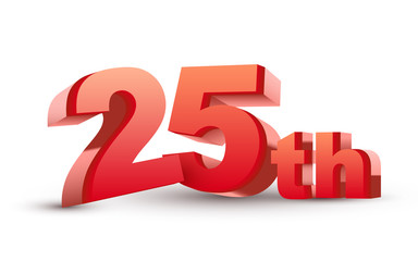 3d anniversary, 25th