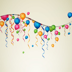 Vector Illustration of a Colorful Party Background