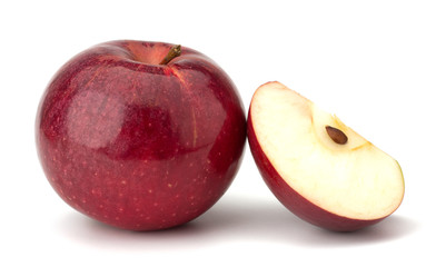 red apples isolated on white background