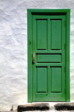 spain    colorated green wood as a
