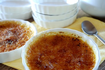 Creme Brulee caramel custard fresh and delicious