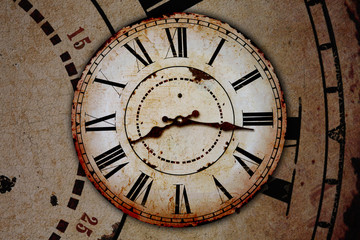 Fototapeta na wymiar vintage clock
