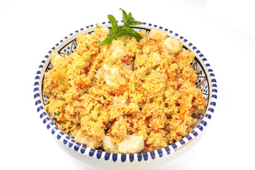 semoule et poulet