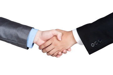 Business handshake isolated