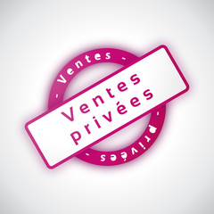 Ventes Priv&eacute;es - Illustration vectorielle