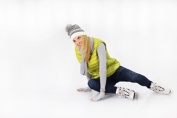 Naklejka premium Ice fall