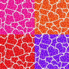 Valentine seamless background.