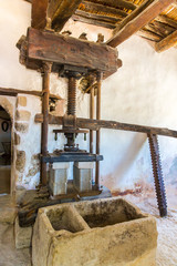 Monastery and jvase jug pitcher  in Greece.