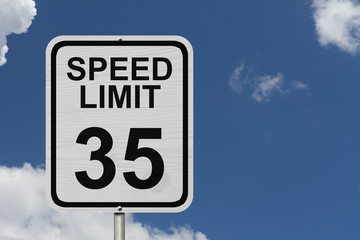Speed Limit 35 Sign