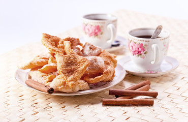 deep fried pastry with  cinnamon
