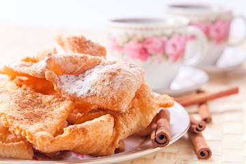 deep fried pastry with  cinnamon
