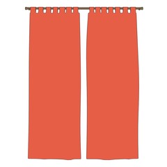 cartoon image of window curtain