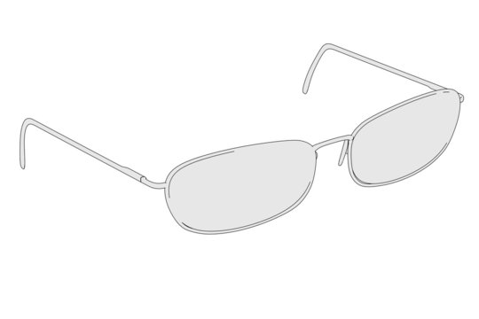 cartoon image of eye glasses