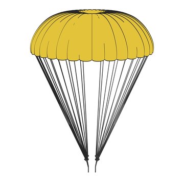 Cartoon Image Of Parachute