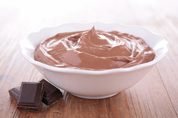 chocolate cream or mousse