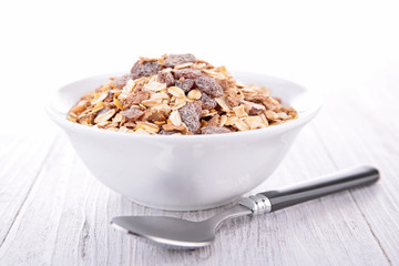 bowl of oat flakes
