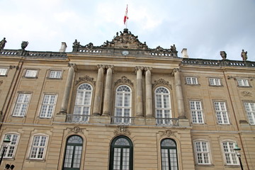 Fototapeta na wymiar Amalienborg Palace Square Copenhagen Denmark