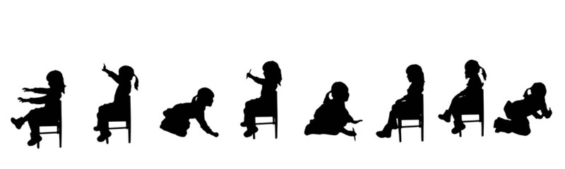 vector silhouette family