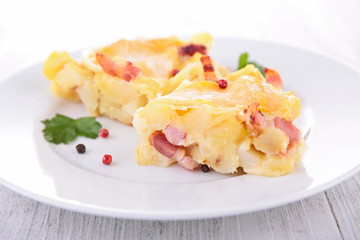 baked potato gratin, tartiflette