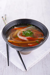bowl of noodles soup
