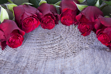 Background with red Roses