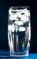 ice in glass