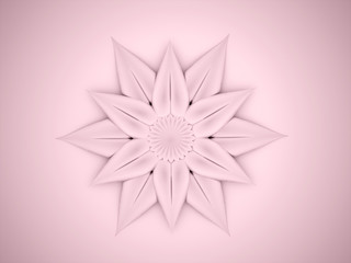 Abstract rendered flower