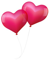 Fototapeta na wymiar Balloons in Love
