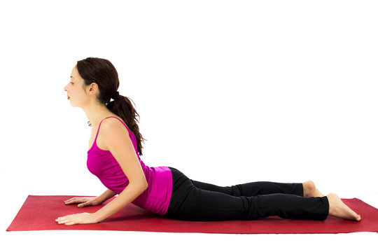 Woman Doing Cobra Pose