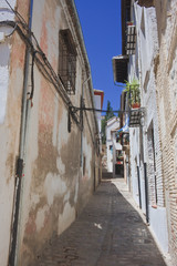 Street in the city of Granada, Spain