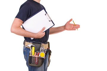 Blue collar worker.