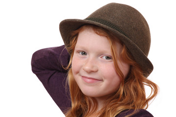 Girl with hat