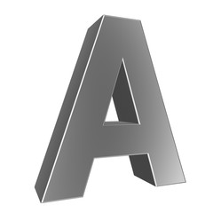 3d letter collection - A