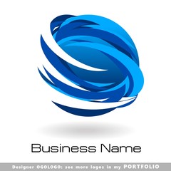 abstract business logo emblem vector