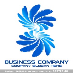 abstract business logo emblem vector