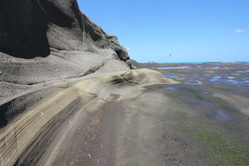 Rock erosion at he beach