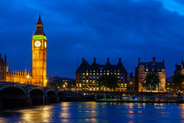 Fototapeta na wymiar Big Ben at night. London, England