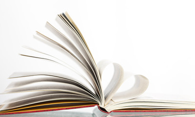 Heart shaped book pages