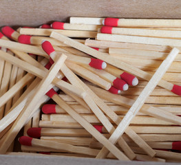 Matches close up