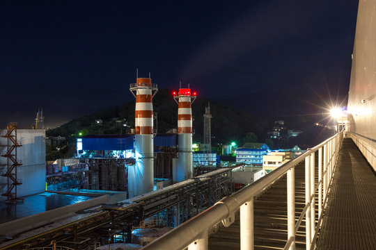pipes of thermal power plant
