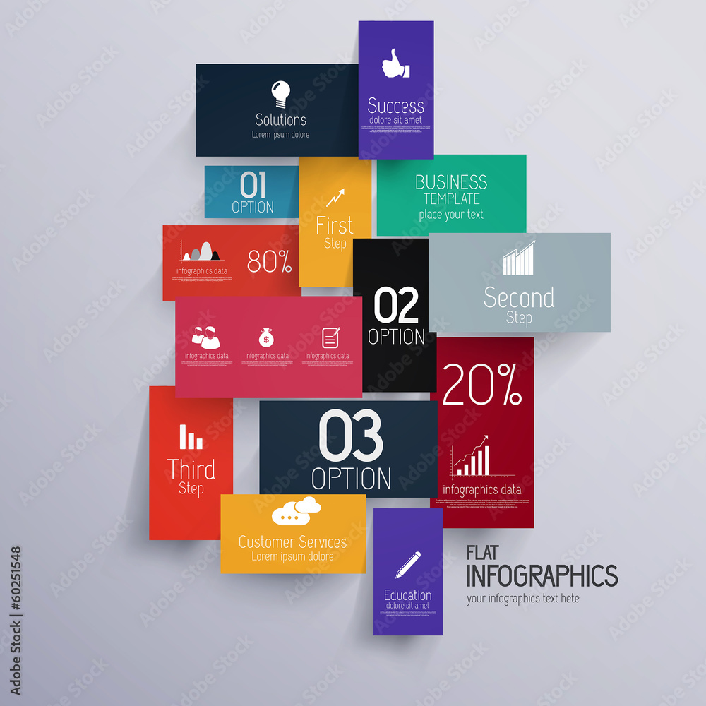 Canvas Prints minimal infographics. flat design. vector