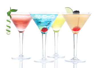 Popular alcoholic cocktails composition