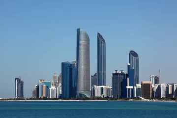 Türaufkleber Abu Dhabi Skyline. United Arab Emirates © philipus