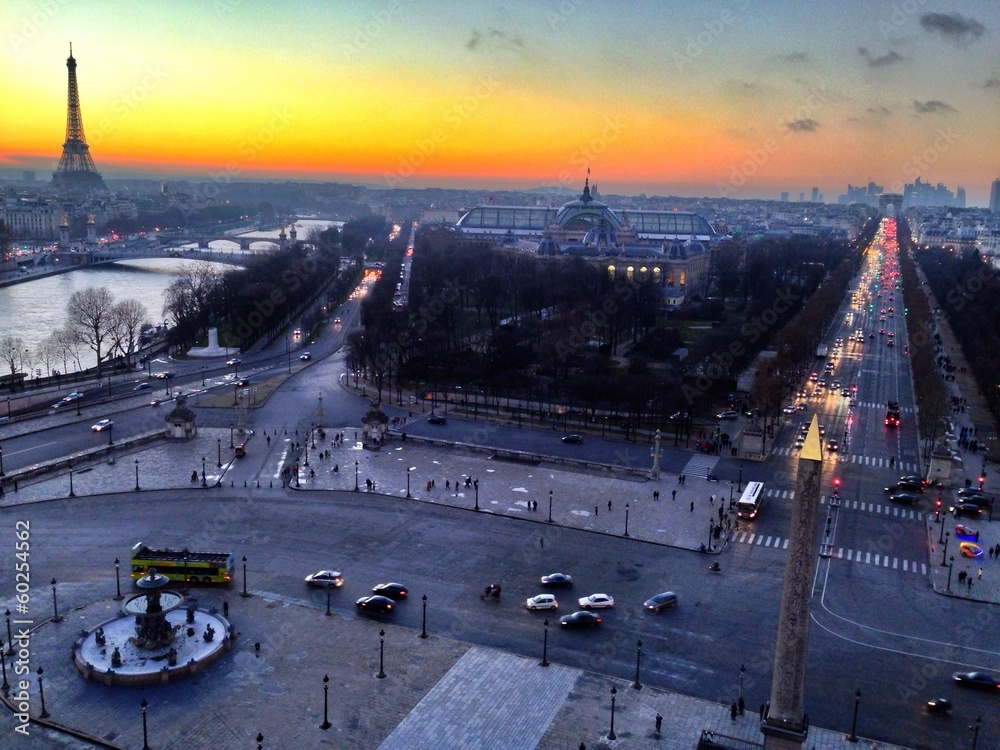 Wall mural view from paris