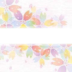 桜　カラフル　背景