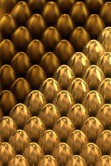 Obraz premium Golden Easter eggs