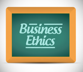 Fototapeta premium business ethics message illustration design