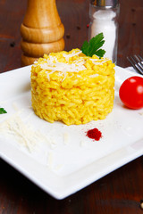 risotto with saffron -risotto alla milanese-