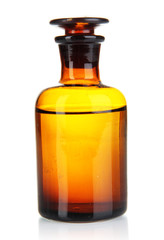 Medicine bottle isolated on white